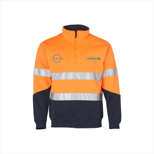 COMMWORX | HI-VIS LONG SLEEVE FLEECE SWEAT