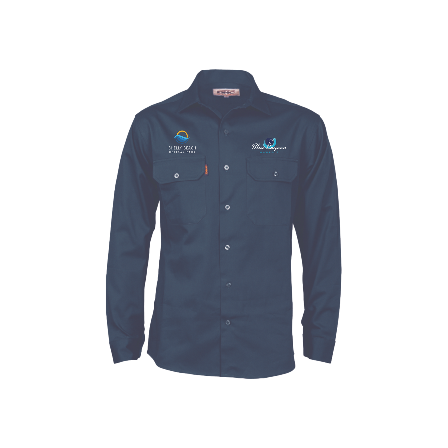 BLUE LAGOON | Cotton Drill Work Shirt - Long Sleeve
