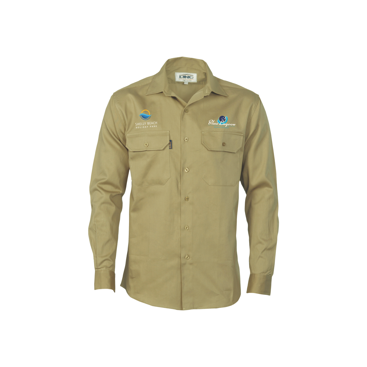 BLUE LAGOON | Cotton Drill Work Shirt - Long Sleeve