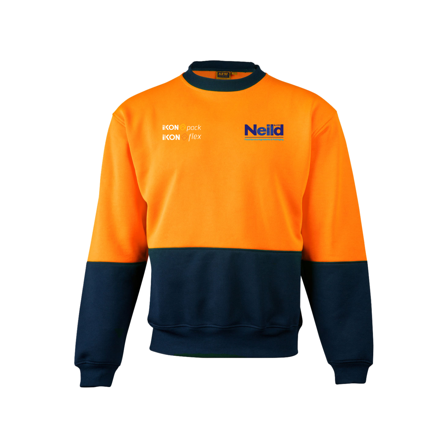 Neild & Co. | HI-Vis 2 Tone Crew Neck Sweater