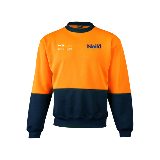 Neild & Co. | HI-Vis 2 Tone Crew Neck Sweater