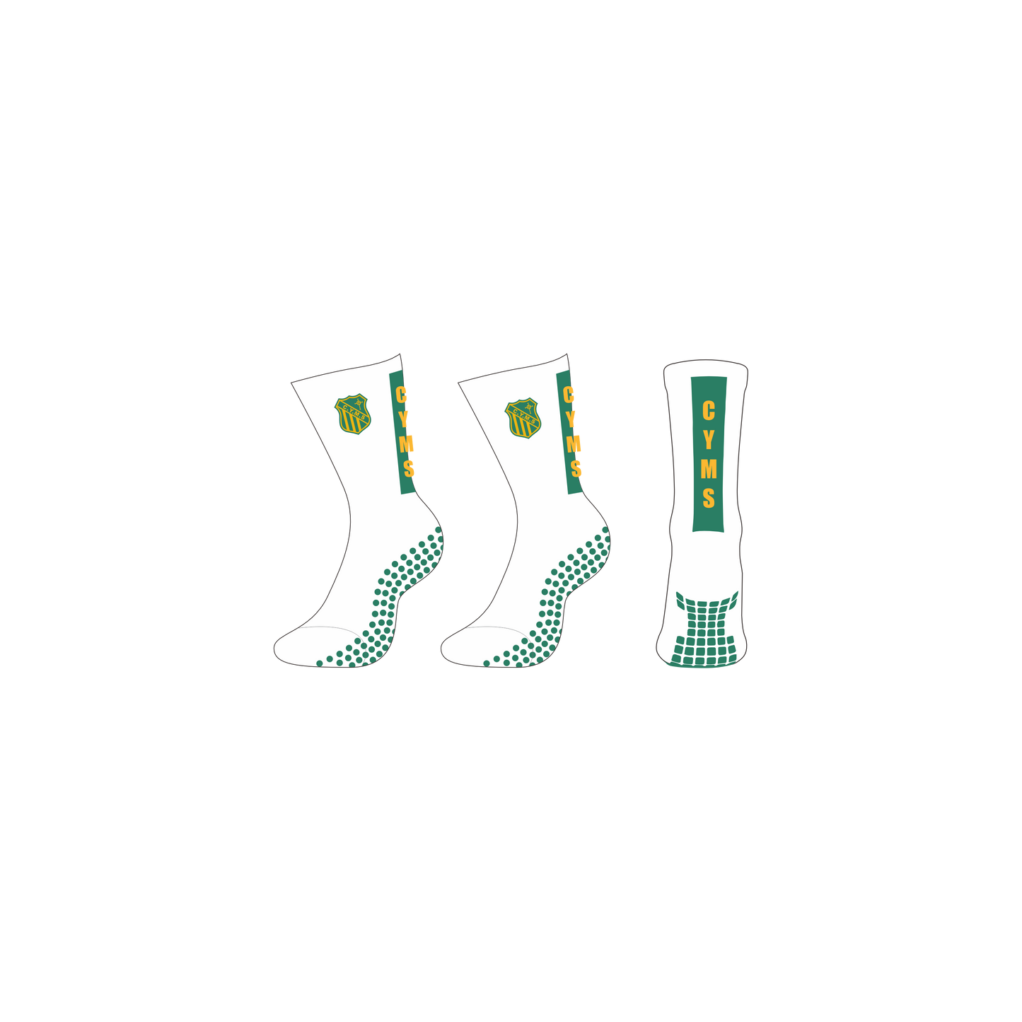 ORANGE CYMS HOCKEY CLUB | CREW GRIP SOCKS