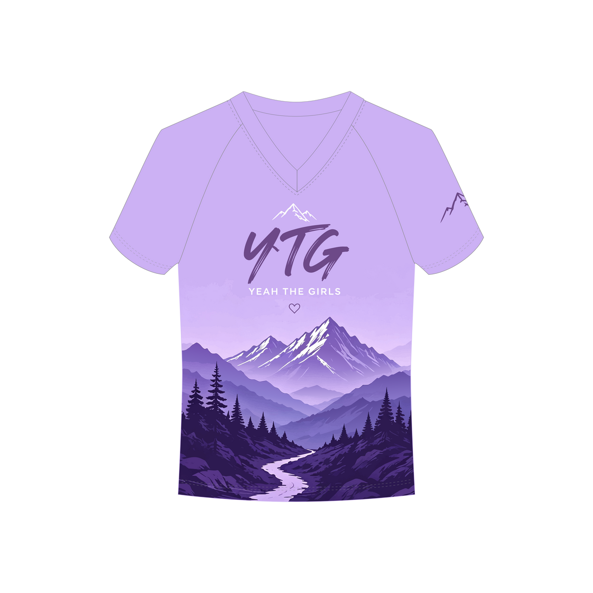 Yeah The Girls RUN CLUB | V-neck Raglan Sleeve T-shirt