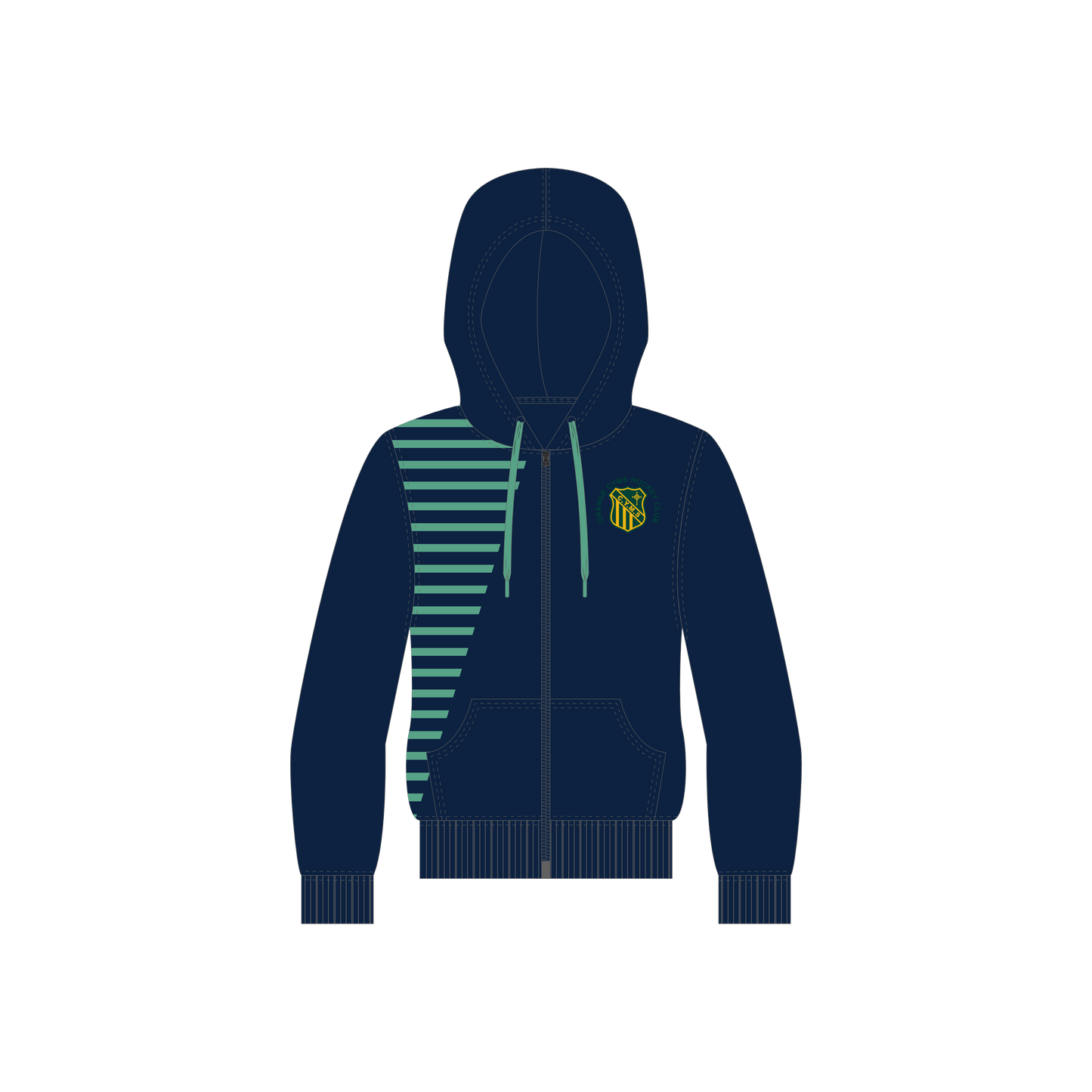 ORANGE CYMS HOCKEY CLUB | SUBLIMATED HOODIE WITH ZIP