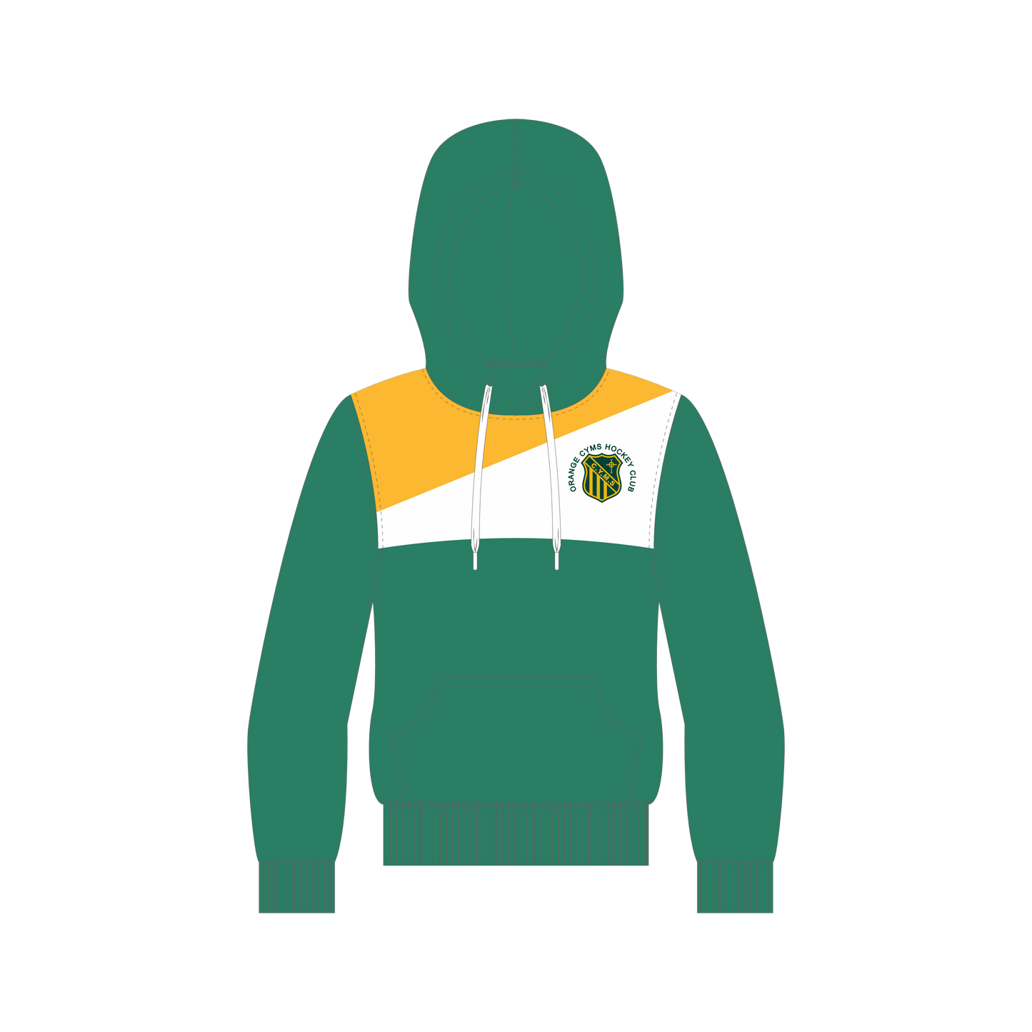 ORANGE CYMS HOCKEY CLUB | SUBLIMATED HOODIE